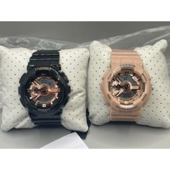 TWO New Watches  FREE DISPLAY CASE - Picture 1 of 15